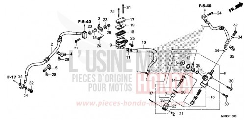 REAR BRAKE MASTER CYLINDER CBR1000SPL de 2020